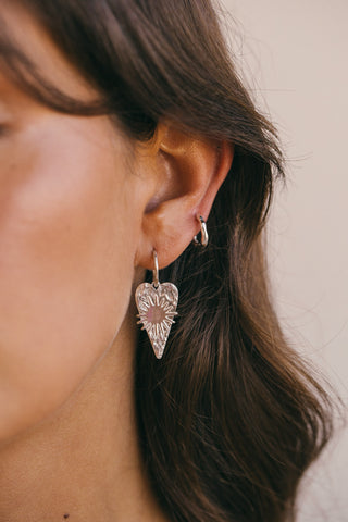 Serenity hoop earring silver