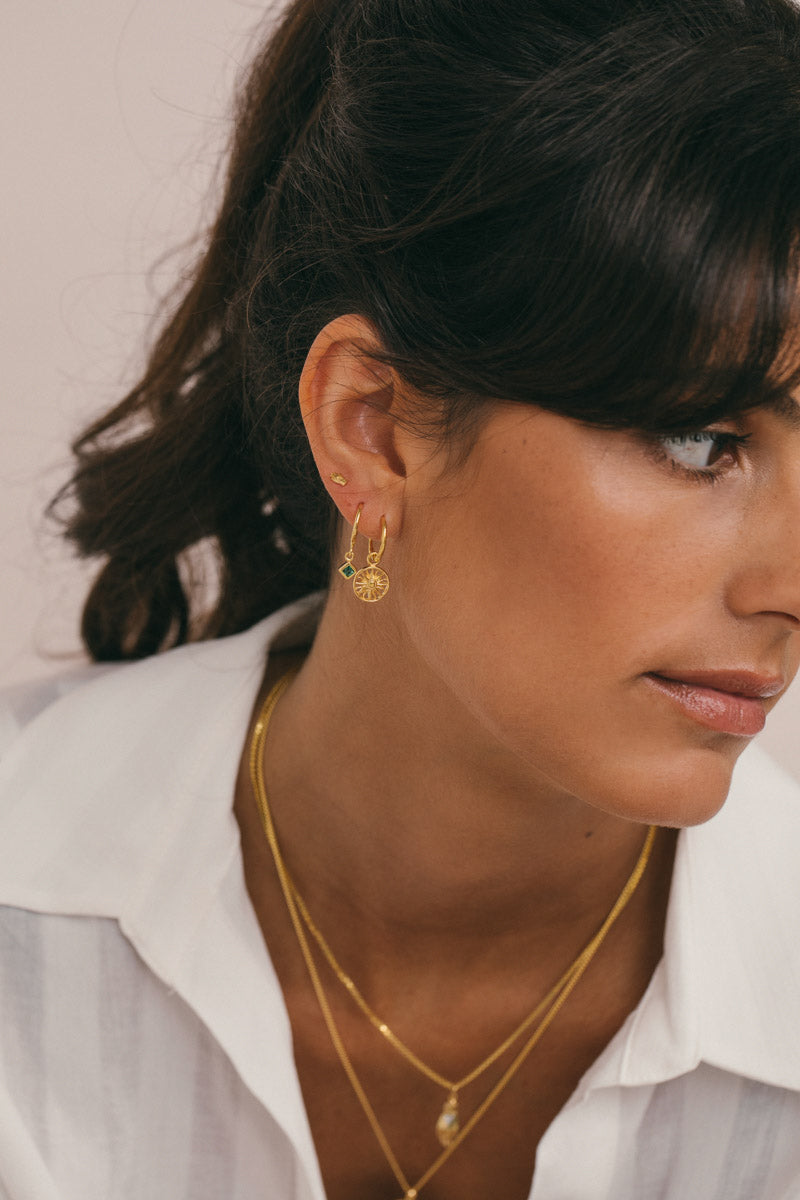 Ilios earring gold plated