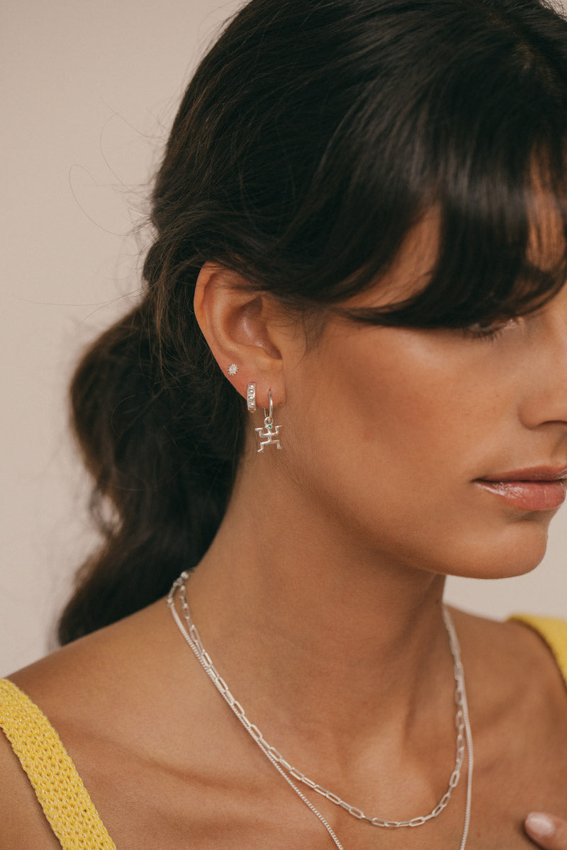 Helios stud silver