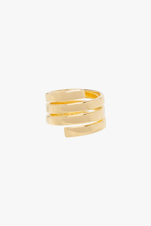 Gaia pinky ring gold plated