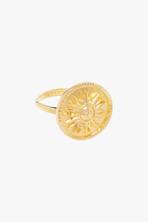 Helios ring gold plated