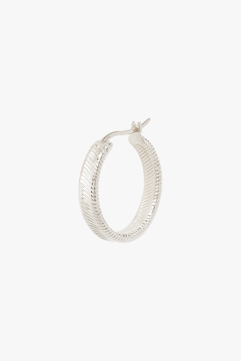 Iconic hoop silver
