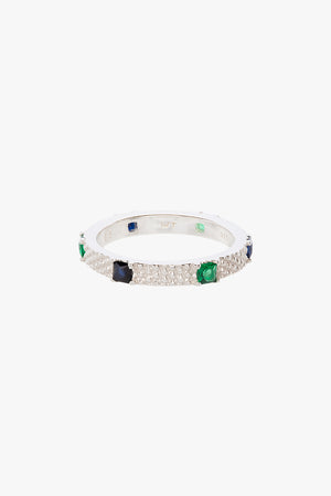 Peacock ring silver