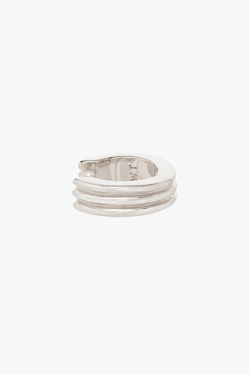 Triple huggie silver