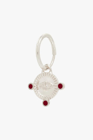 Passion Coin Hoop Silver