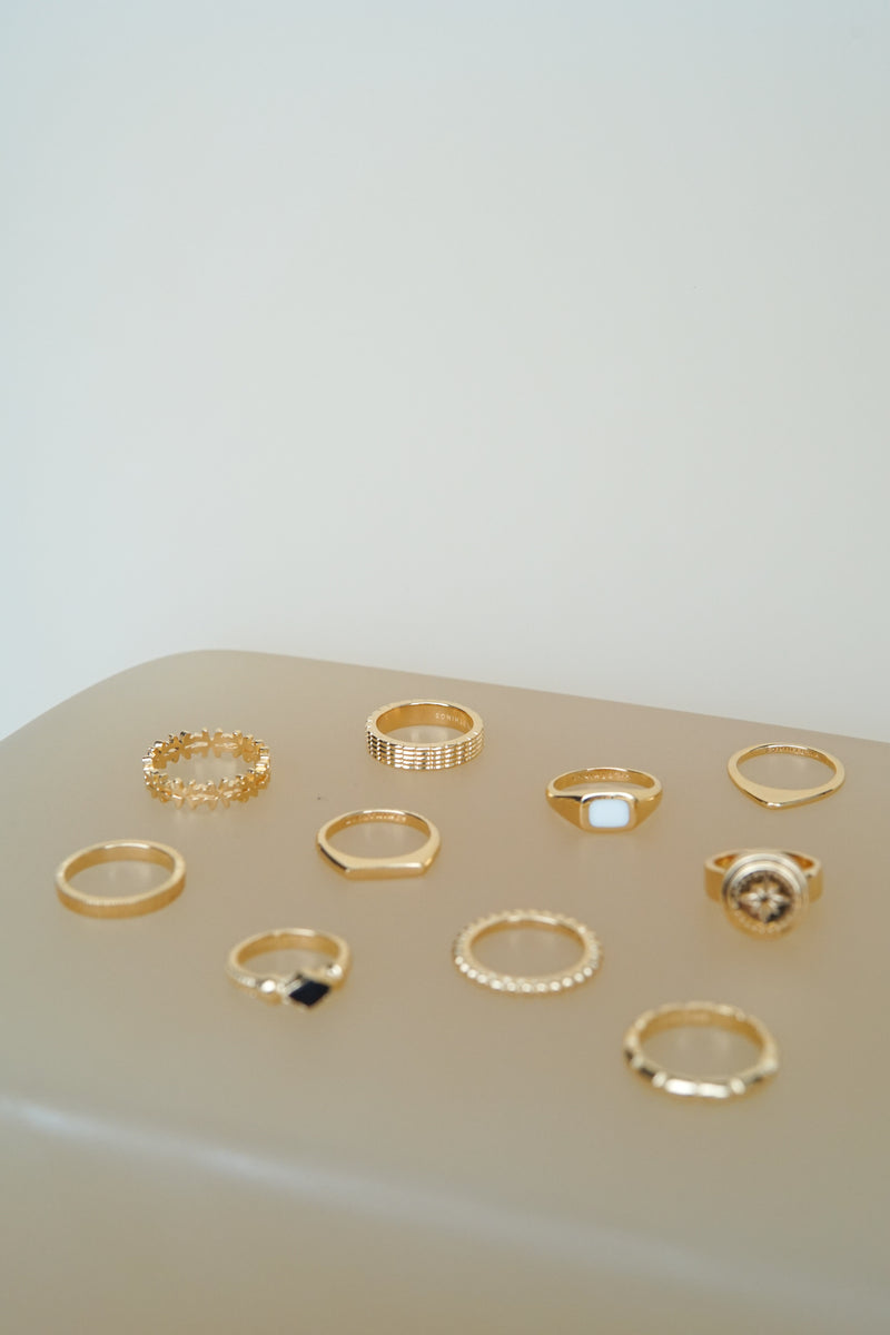 Destination ring gold plated