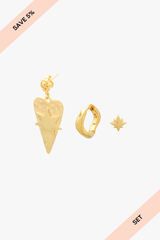 Celestial Heart Set Gold Plated