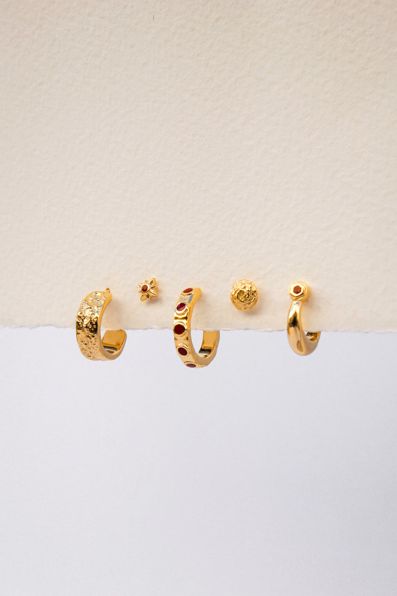 Etheral Haze Hoop Gold Plated