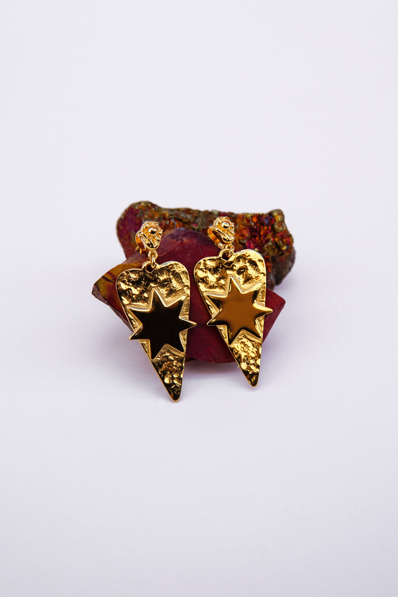 Interstellar Love Earring Gold Plated