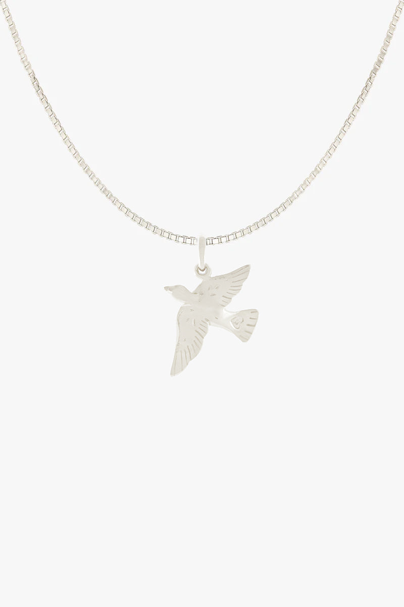 Lucky Swallow Necklace Silver