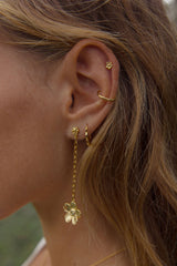 Botanic Chain Earring Gold Plated