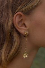 Botanic Chain Earring Gold Plated