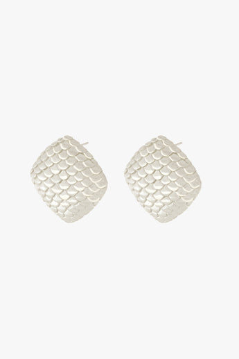 Scales Stud Silver