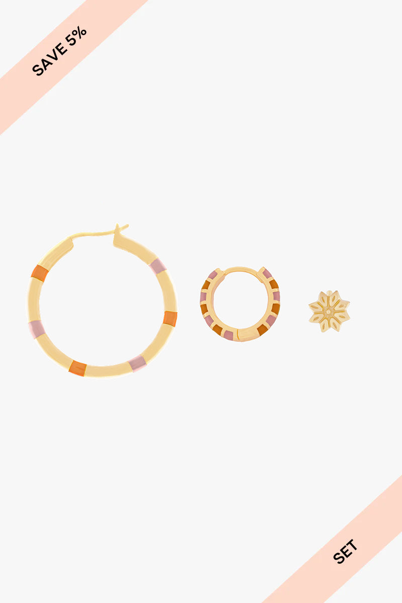 Sunset Lovers Set Gold Plated