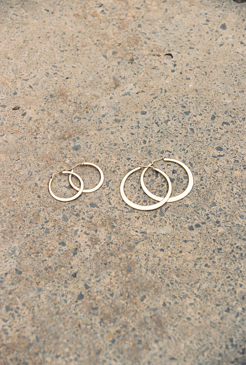 Big gypsy hoop gold plated (30mm)