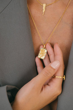 Pétalos necklace gold plated 