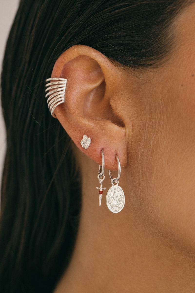 Gitano coin earring silver