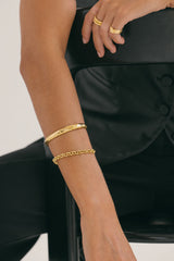 Rolo bracelet gold plated