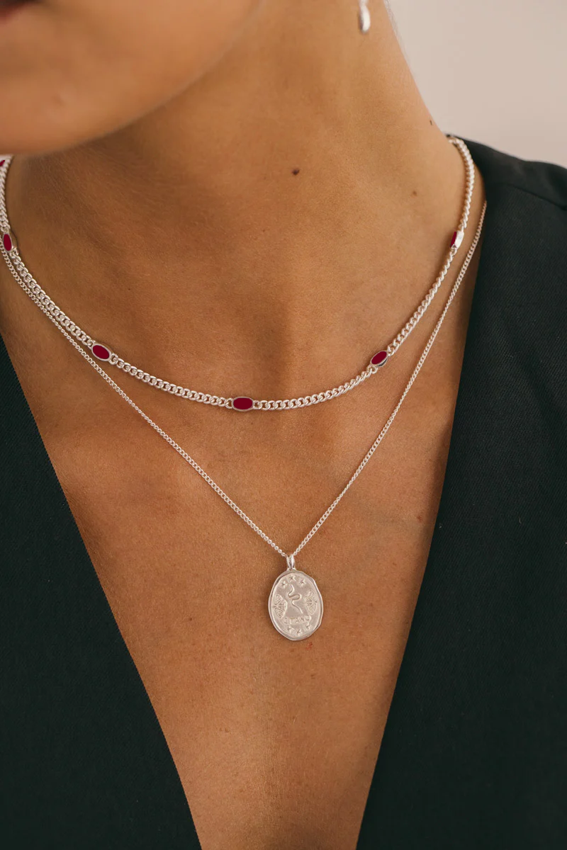 Eternal Amour Necklace Silver