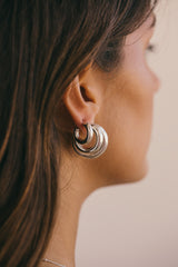 Statement chunky hoop silver (20mm)