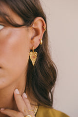 Serenity hoop earring gold plated (pre-order)