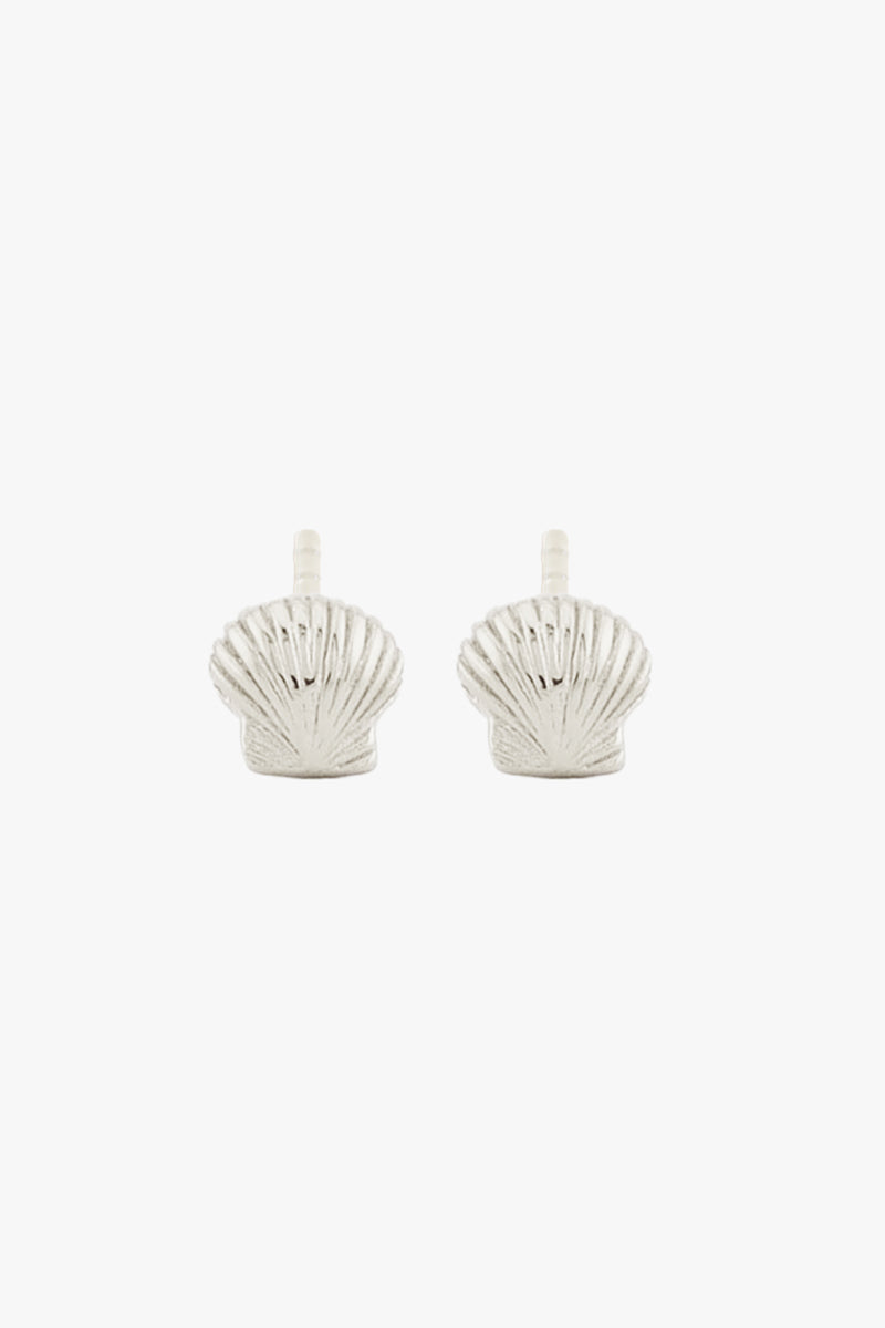 Shell Stud Silver