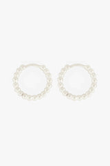 Small Dots Hoop Silver (15mm)