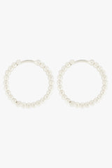 Small Dots Hoop Silver (20mm)