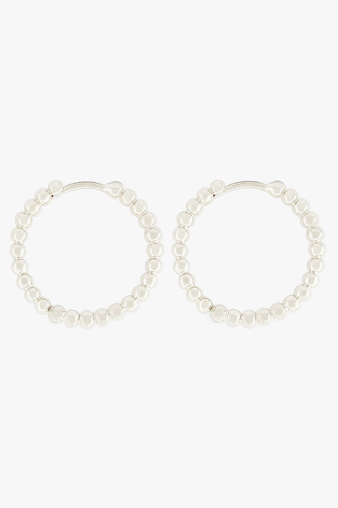 Small Dots Hoop Silver (20mm)