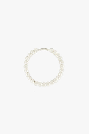 Small Dots Hoop Silver (20mm)
