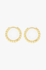Small Dots Hoop Gold Plated (15mm)