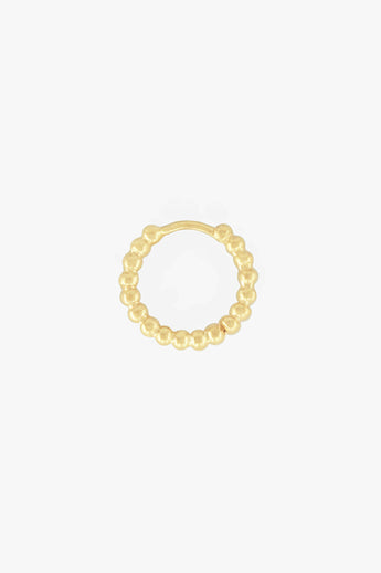 Small Dots Hoop Gold Plated (15mm)