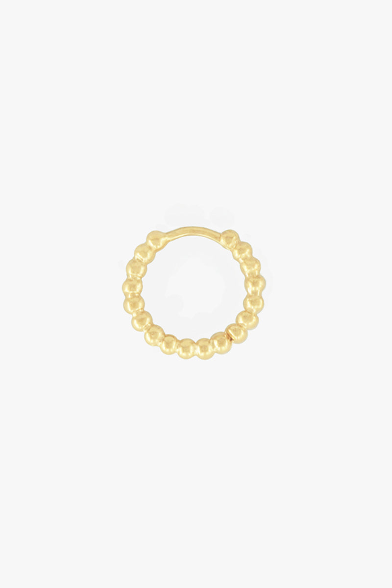 Small Dots Hoop Gold Plated (15mm)