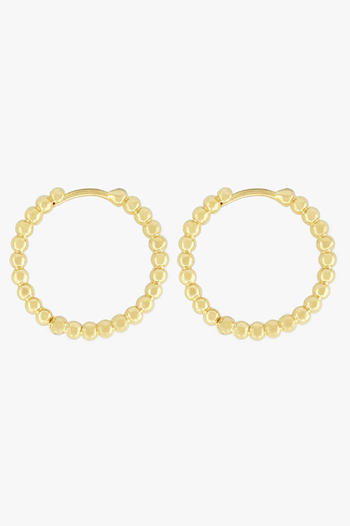 Small Dots Hoop Gold Plated (20mm)