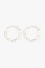 Hammered Hoop Silver (15mm)