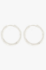 Hammered Hoop Silver (20mm)