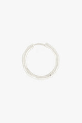 Hammered Hoop Silver (20mm)