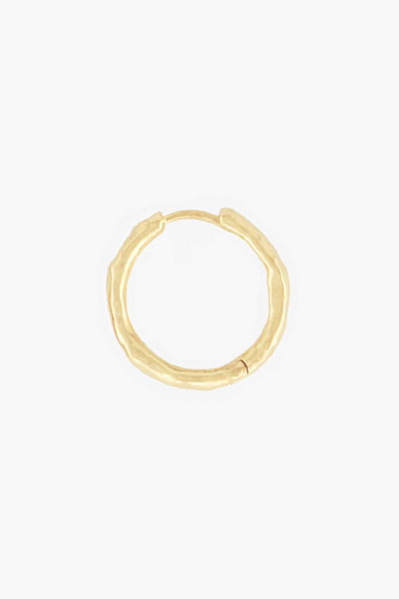 Hammered Hoop Gold (20mm)