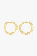 Hammered Hoop Gold Plated (15mm)