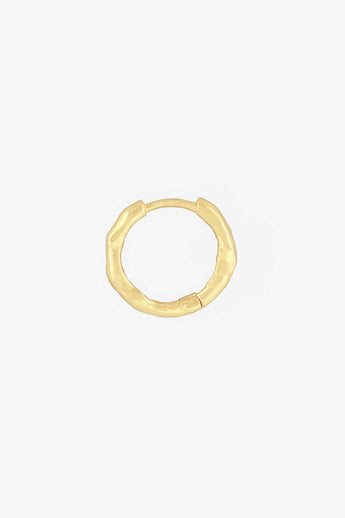 Hammered Hoop Gold Plated (15mm)