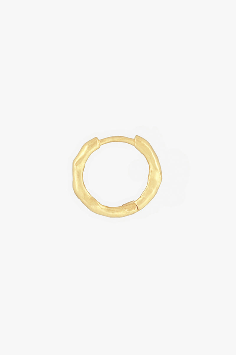 Hammered Hoop Gold Plated (15mm)
