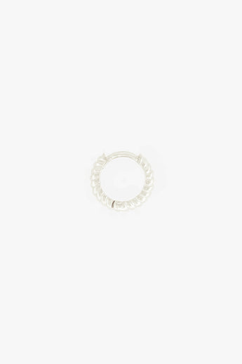 Bold Twisted Hoop Silver (11mm)