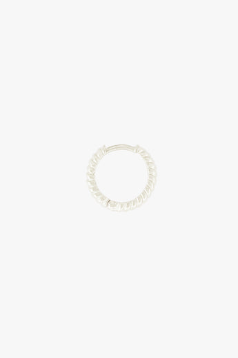 Bold Twisted Hoop Silver (13mm)