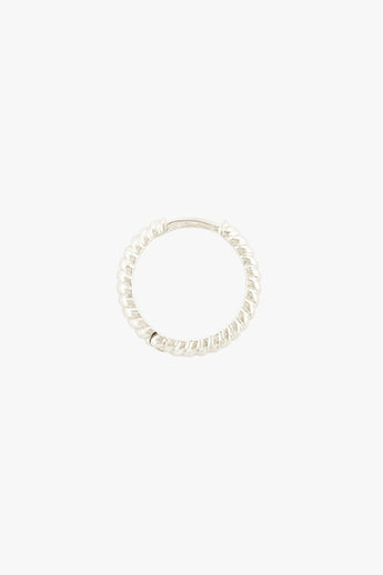 Bold Twisted Hoop Silver (15mm)