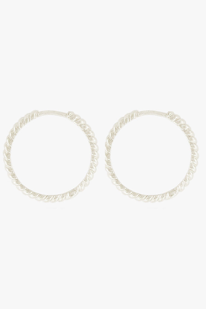 Bold Twisted Hoop Silver (20mm)