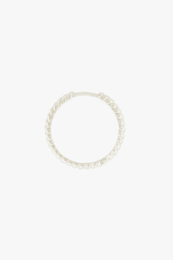 Bold Twisted Hoop Silver (20mm)