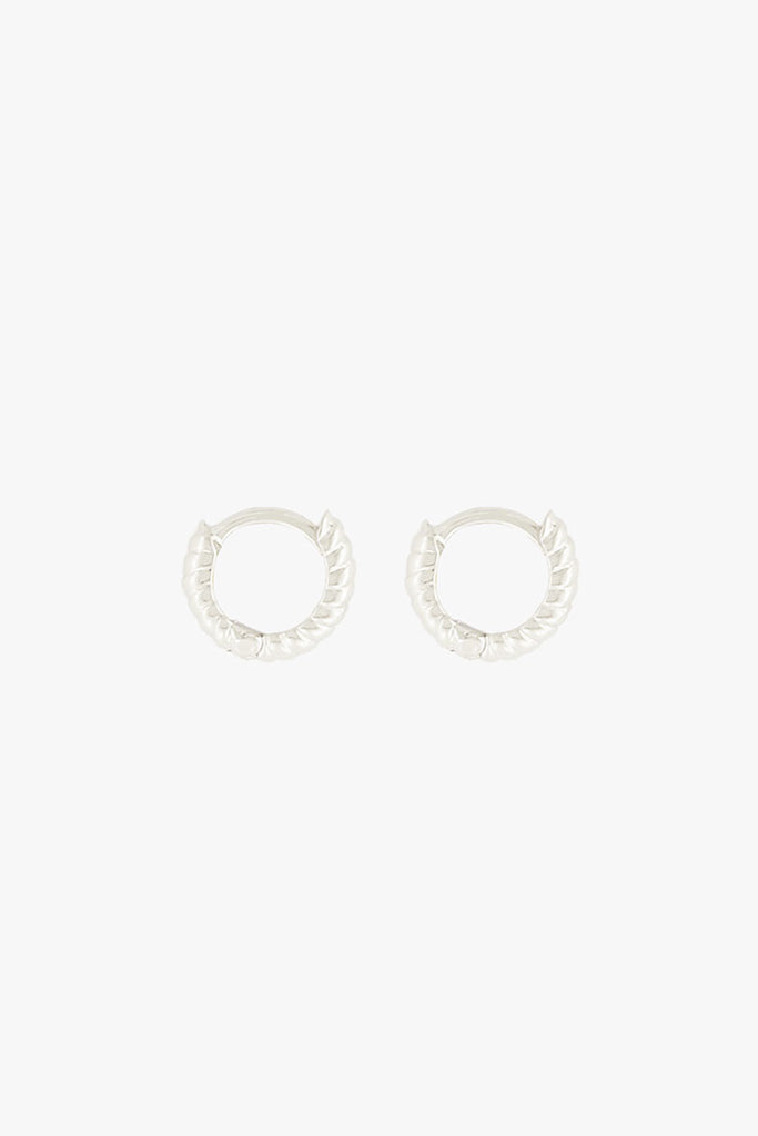 Bold Twisted Hoop Silver (9mm)