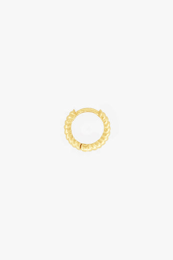 Bold Twisted Hoop Gold Plated (11mm)