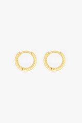Bold Twisted Hoop Gold Plated (11mm)
