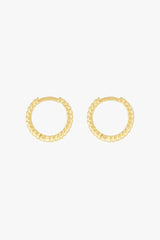 Bold Twisted Hoop Gold Plated (13mm)